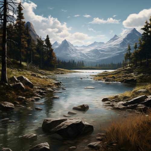 Meditative River Ambience: Calming Stream Sounds