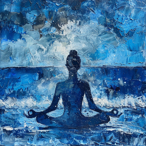 Bienestar De La Meditación Del Océano: Ecos Serenos Del Agua