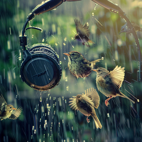 Binaural Rain Melodies: Birds in Nature's Harmony - 92 88 Hz