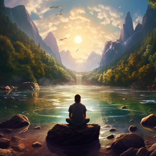 Torrent's Tune Music: Meditation's Waterfall Tranquility