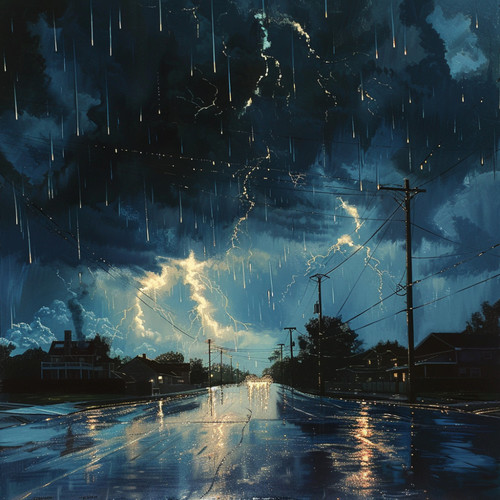 Rainy Reflections: Chill Thunder Meditation Tones