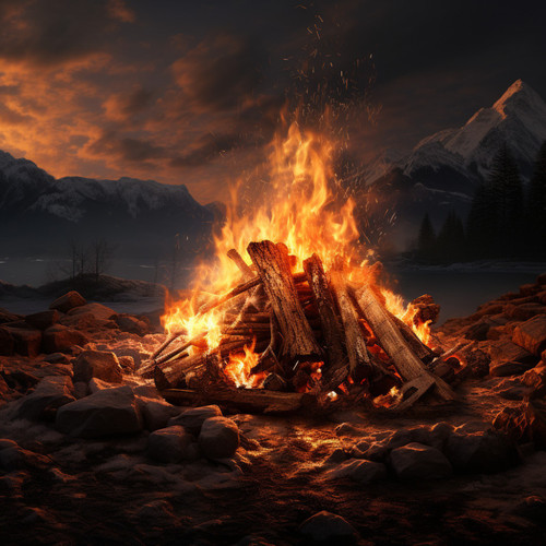 Calm Flames: Fire's Relaxation Echoes