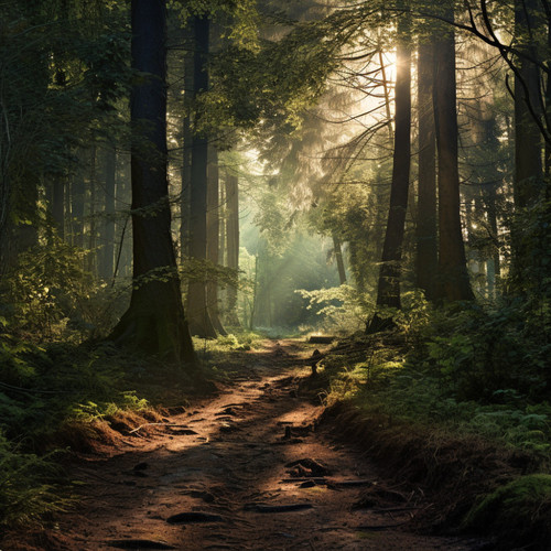 Armonía De Enfoque: Serenidad De Los Cuencos Del Bosque