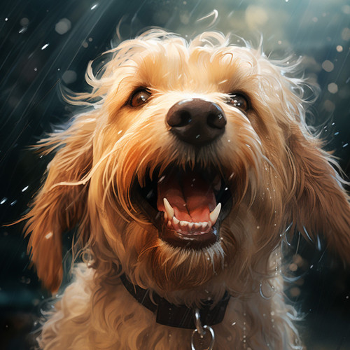 Melodías Suaves De Lluvia: Armonía De La Felicidad Canina