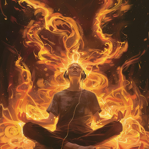 Meditation Fire: Serene Mind Harmony