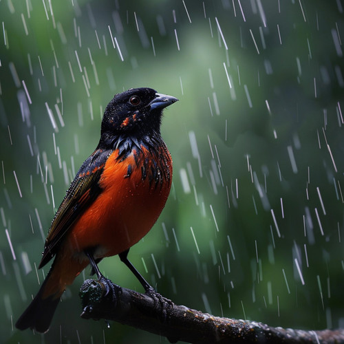 Binaural Nature Soothing for Baby with Rain and Birds