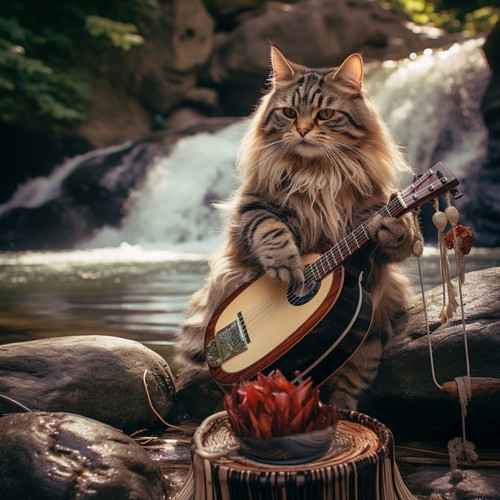 Cats Stream: Waterfall Purr Anthem