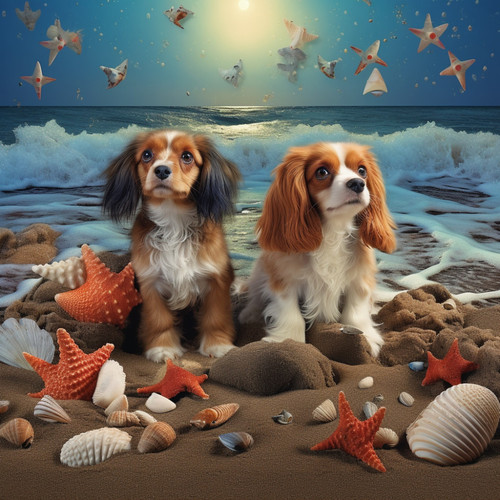 Aquatic Melodies: Pet Melodies Amid Ocean Ripples