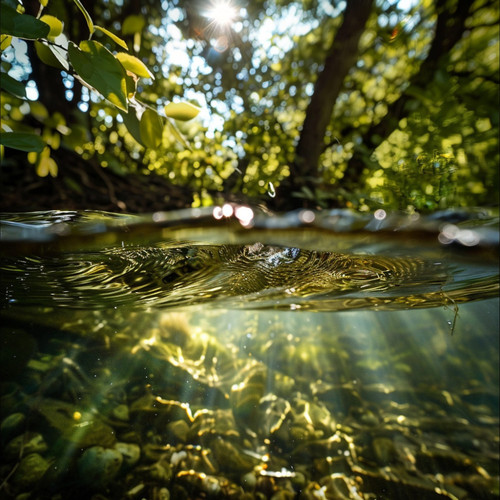 Tranquil Binaural Water for Mindful Meditation