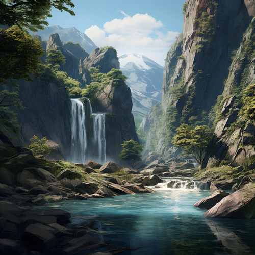 Serenidad De La Cascada: Música Del Río Para La Relajación