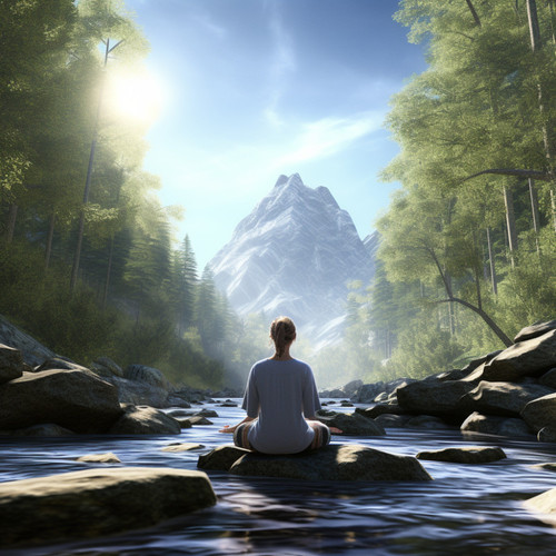 Stream of Calm: Meditative Wave Resonance