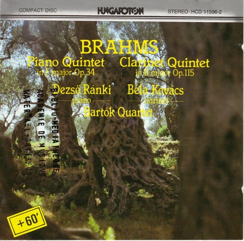 Brahms - Piano Quintet,Clarinet Quintet