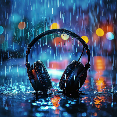 Rain's Cadence: Percussive Music Drops