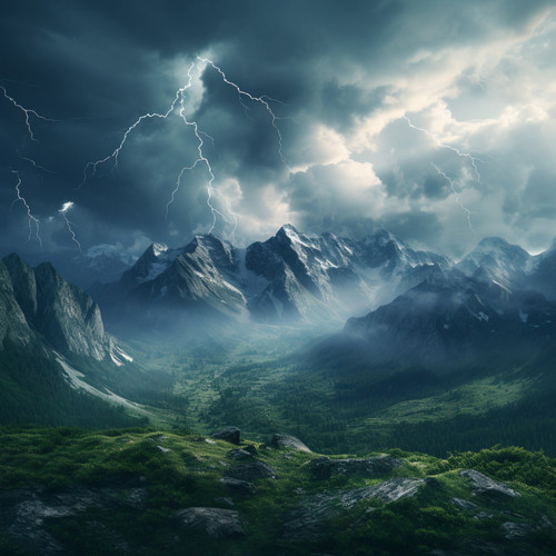 Binaural Thunder Serenity: Gentle Echoes for Relaxation