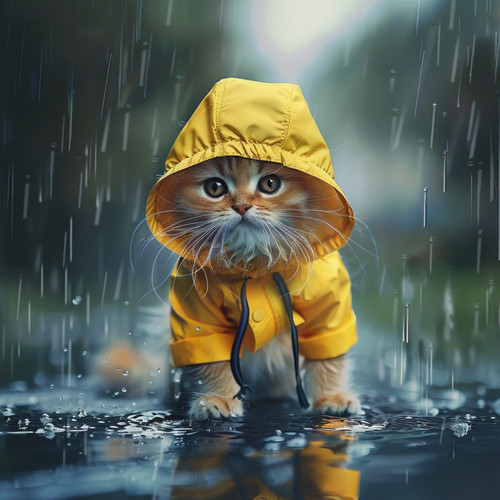 Maullidos De Gatos Bajo La Lluvia: Sonidos Serenos