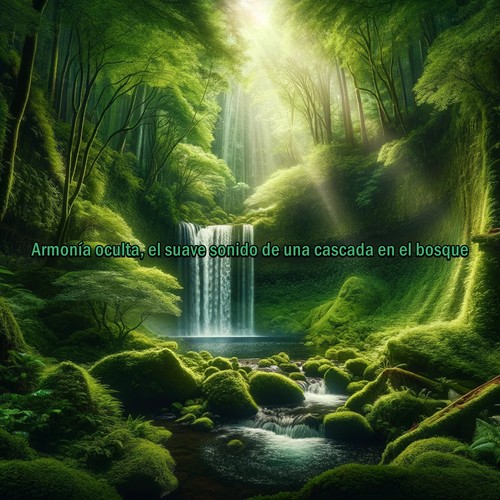 Armonía oculta, el suave sonido de una cascada en el bosque