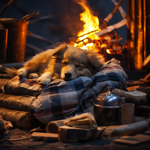 Serenata De Amigos Peludos: Música Ambiental De Fuego Para La Alegría De Mascotas