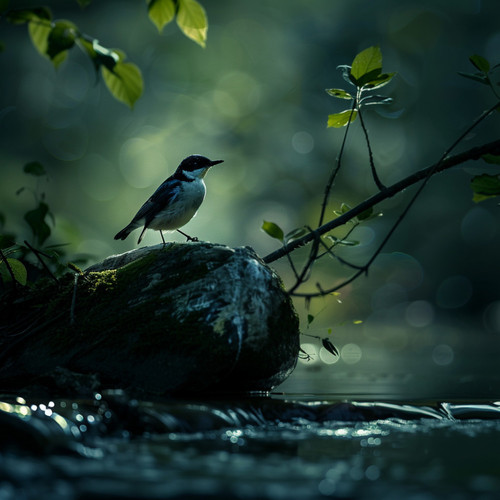 Peaceful Night with Binaural Nature Birds and Creek