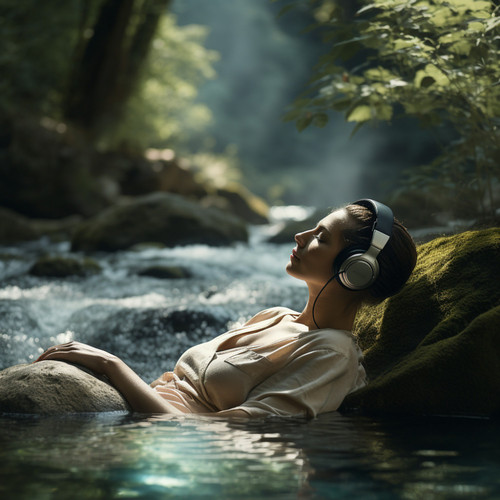 Binaural Spa Waters: Gentle River Melodies