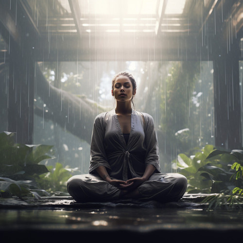 Oasis De Meditación Lluviosa: Melodía Consciente De Las Lluvias