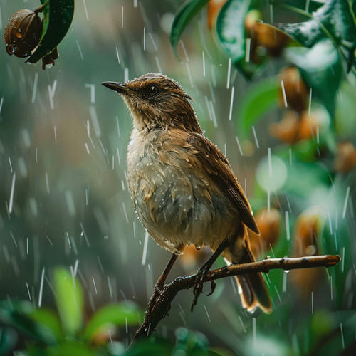 Calming Binaural Birds Rain and Nature for Meditation