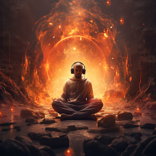 Meditative Flames: Fire Zen Harmony