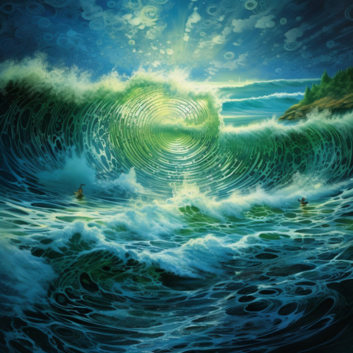 Melodic Oceanic Symphony: Harmonies of Music and Waves