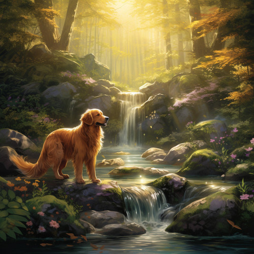 Crystal Stream Serenity for Canine Companions: Soothing Binaural Water Sounds for Peace and Harmony