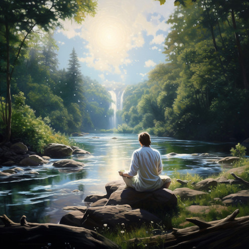 Meditation's Murmuring Stream Melody