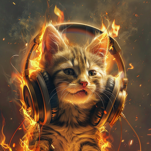 Purring Heat: Cats Fire Tunes