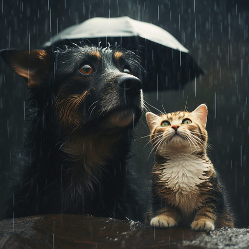 Melodías Calmantes De La Lluvia: Música Para Relajar A Las Mascotas