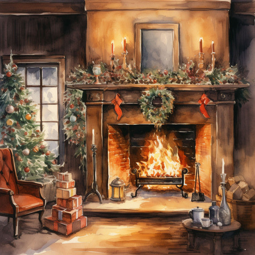 Crackling Christmas: A Festive Hearth