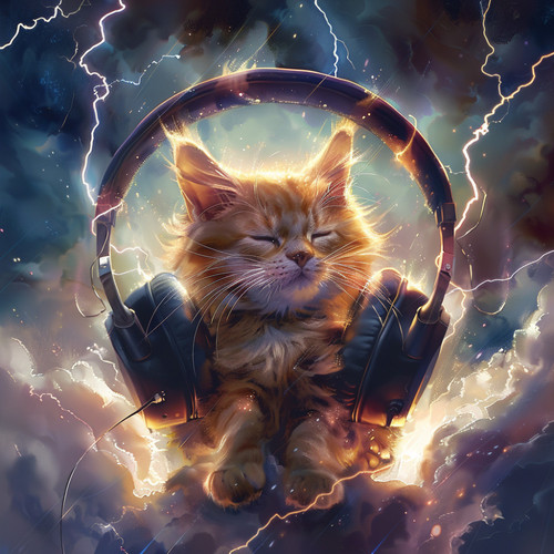 Cats in the Thunder: Serene Feline Music