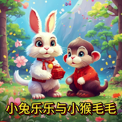 小兔乐乐与小猴毛毛