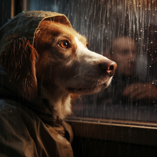 Dog's Day in Rain: Calming Rhythms