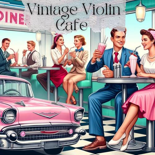 Vintage Violin Charm Cafe