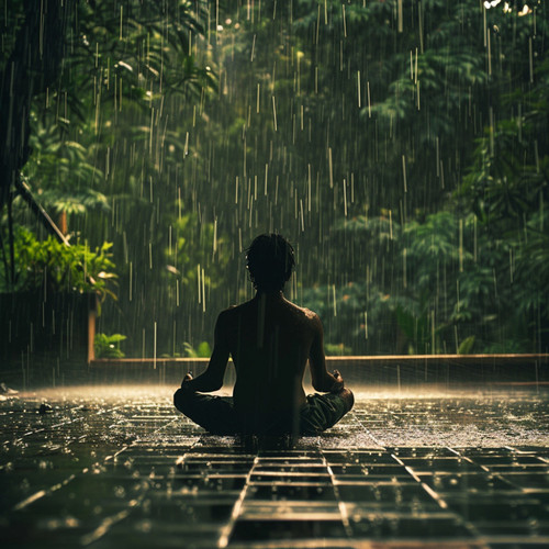 Meditación Tranquila Bajo La Lluvia: Ritmos Suaves