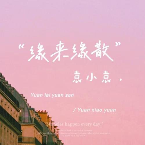 缘来缘散