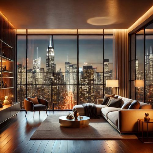 Luxury New York Apartment (Elegant Jazz Music)