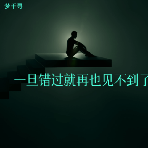 一旦错过就再也见不到了