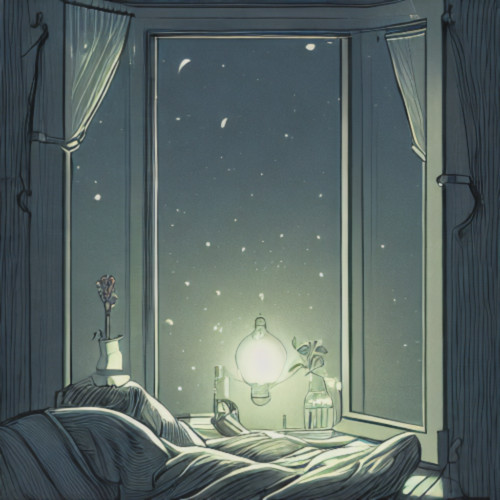 静かに眠りにつく