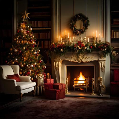 Cosy Winter Christmas: Family Carols Collection by the Fireplace & Christmas Tree