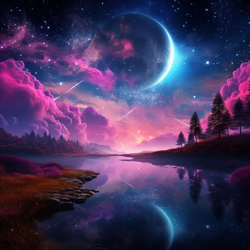 Celestial Pink Sky, Magical Night4