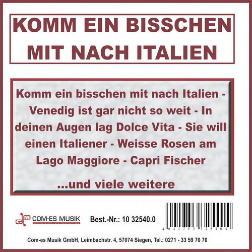 Komm ein bisschen mit nach Italien