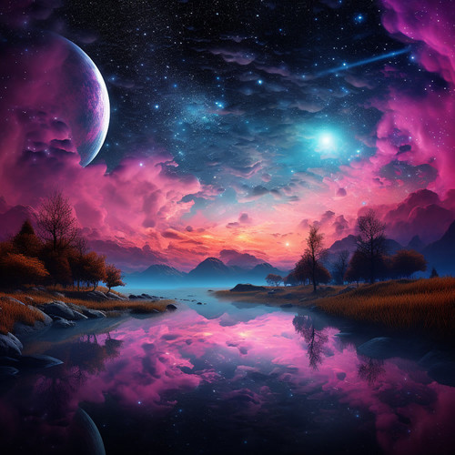 Celestial Pink Sky, Magical Night5