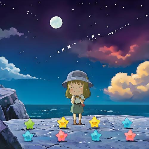 岛屿化作小星星