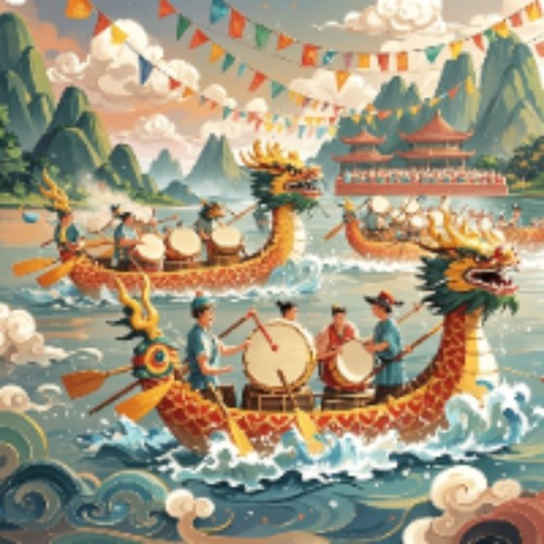 龙舟争渡