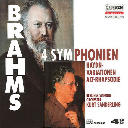 BRAHMS, J.: Symphonies Nos. 1-4 / Alto Rhapsody / Haydn Variations (Berlin Symphony, K. Sanderling)