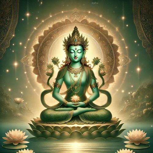 Om Tare Tuttare Ture Soha (Green Mantra of Freedom & Remove Negative Energy)