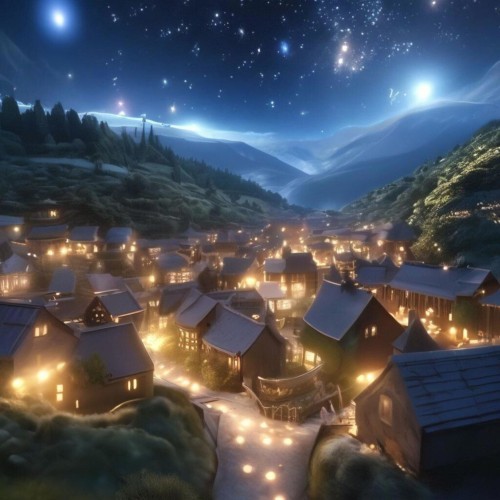 Starlit Village